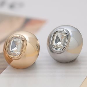 OC C240001, hebilla decorativa de lujo personalizada a la moda para mujer, botones de Metal con incrustaciones de diamantes, botones DIY, hilo cosido a mano