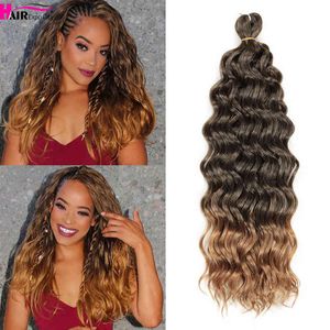 Ocean Wave Crochet Traid Hair Hawaii Curl Style Natural Synthetic Traiding Extensions Pink 613 Expo City 220610