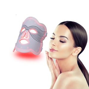 OEM 7 Color Silicon LED Mask Face LED Pon Red Light Therapy Thérapie cutanée Masques faciaux 240318