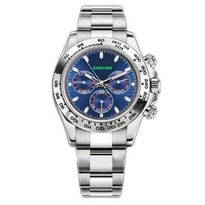 Montre automatique à cadran bleu OEM Orologio di Lusso nouvelle belle exécution de luxe hommes d'affaires en acier inoxydable bande machines montres de sport montres mécaniques pour hommes