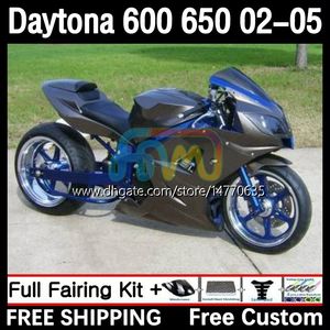 Corps OEM pour Daytona650 Daytona600 2002-2005 Carrosserie 7DH.196 Daytona 650 600 CC 600CC 650CC 02 03 04 05 Daytona 600 2002 2003 2004 2005 Kit de carénage ABS noir mat