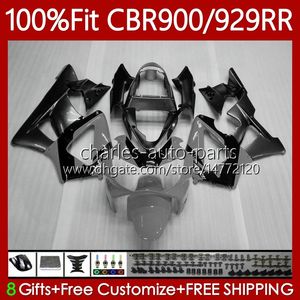 OEM Bodywork para Honda CBR900 Gray Black CBR929 RR 900CC 929CC 2000 2001 68NO.127 CBR 900 929 RR CC CBR929RR 00-01 CBR900RR CBR 929RR 900RR 00 01 Kit de carenamiento de inyección