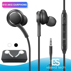 oem s10 oortelefoon koptelefoon hoofdtelefoon oordopjes voor iphone 6 plus samsung s9 s8 s7 plus voor jack in ear bedrade 3 5mm zwart en wit eoig955