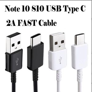 Câble USB Type C OEM 2A Câbles de chargeur rapide pour Samsung Galaxy Note 10 S10 S10E S10P EP-DG970BBE Charge rapide S11 Chargeurs Type-C
