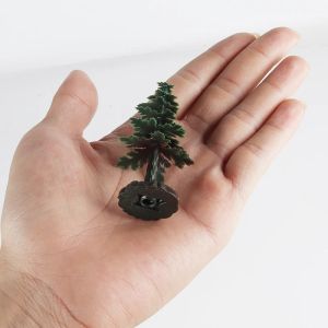 Oenux mini árboles de Navidad Cedar bosque animales toppers accesorios fronteras de cero de la caja de conejo antílope decoración del juguete para niños