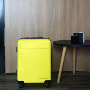 valise de créateur roues muettes universelles 20 pouces bagage à main pour homme mode femme bagage à roulettes à code roulant jaune blanc noir