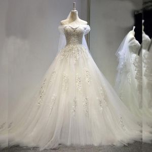 Vestido de novia sin hombros Pequeño de encaje de arrastre Tutú Tutú Mujeres embarazadas de la cintura delgada delgada delgada Vestidos del mié Vestido de Novia