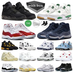 OG Jumpman 4 Military Black Cat 4s Basketball Shoes Cherry 11s Pine Green Cool Grey 11 Yellow Snakeskin mens trainers women sneakers outdoor sports