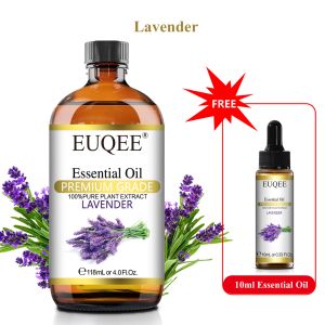 Huile acheter 1 obtenez 1 huiles essentielles gratuites, 118 ml et 10 ml, lavande jasmin eucalyptus vanille arôme huile pour diffuseur, fabrication de bougies