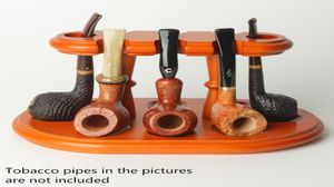 Oldfox Wooden Smoking Pipe Stand 8 Tobacco Pipes Rack Accessoires Affichage du support Men039S Cadeaux FA00741698323