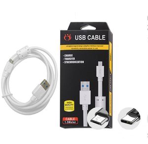 Câbles gras Olesit 1,5 M Sync Charge 2.0 Câble Micro USB type-c pour smartphone universel téléphone Android DHL avec boîte de vente au détail