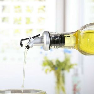 Vertedor de vinagre de aceite de oliva, utensilios de cocina, boquilla de plástico de grado alimenticio a prueba de fugas, accesorio de cocina para licor