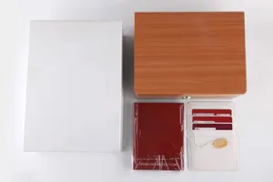 OME 007 montre boîte collecteur luxe qualité haut de gamme en bois pour Brochure carte étiquette fichier sac hommes montre boîtes cadeau