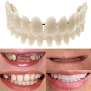 En dientes postizos, carillas dentales superiores e inferiores, dentaduras postizas, juego de fundas para dientes, dientes postizos 240229