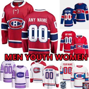 26 Johnathan Kovacevic Maillots de hockey personnalisés des Canadiens Montréal Hommes Femmes Jeunes 25 Denis Gurianov 68 Mike Hoffman 8 Michael Matheson Monahan Montembeault