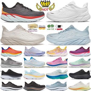 One Bondi 8 2024 Chaussures de course Femmes Plate-forme Baskets Clifton 9 Hommes Femmes Blakc White Harbor Hommes Femmes Baskets Runnners 36-47