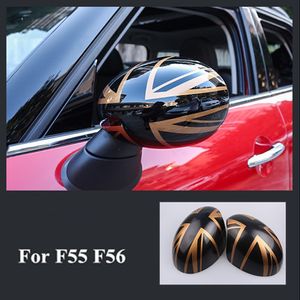 Un par de carcasas decorativas para espejo retrovisor, carcasa para Mini Cooper JCW F56 F55, accesorios de estilo de coche