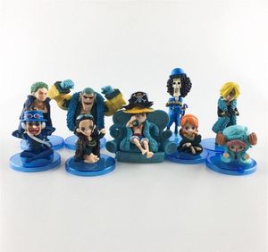 Figures d'une pièce Définir 9 pièces dessin animé Cartoon Figure Modèle de caractère jouet fait à la main PVC PVC Figure Doll Ornements pour Luffy Shadow Charac2162204