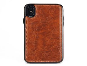 Une pièce de luxe en cuir PU pour support de voiture coque de téléphone avec aimant pour iPhone XS MAX XR 7 8 Plus 6 6S housse de conception Case9577035