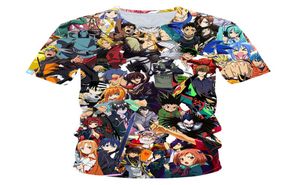 Camiseta de una pieza, camiseta 3D para hombre, camiseta de Anime, camisetas de cómics Harajuku, camiseta con estampado de lejía, moda Stranger Things8104058