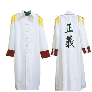 One Piece Unisex Marine Soldier Blanc Cosplay Cape Anime Costumes