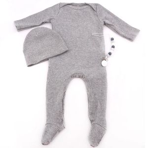 One-Pieces NOUVELLE-NOURN BÉBÉES BOSTES COTON STRAITS BOSTUS Suit avec bébé Clips Clips Définir de nouveaux accessoires de vêtements pour bébé