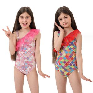 One-Pieces Summer Girls Brand Bikini Swimsuit Letters Printed Kids Toddlers Bathing Suits Baby Girl Beach Swimwear Children Swimming Dh8Mq