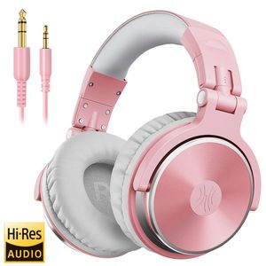 Oneodio filaire professionnel Studio Pro DJ casque avec Microphone sur l'oreille HiFi moniteur musique casque écouteur pour téléphone PC