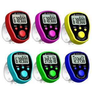 OOTDTY 5 Channel Finger Counter LCD Electronic Digital Chanting Counters Tally Counter