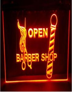Open Barber Car Beer Bar Pub Club Pubs 3D Signes LED LEON LUMIER LECIR LEC