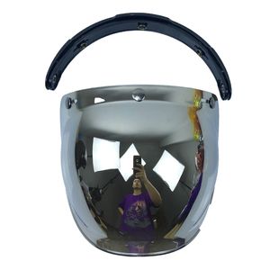 Visière de casque de moto ouverte avec cadre, lentilles de visière Casco, bouclier à bulles, accessoires de casques