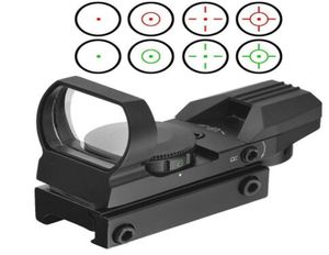 Optique Compact 1X22X33 Reflex rouge point vert portée de visée 4 réticule pour la chasse réflexe tactique Laser rouge vert 4 réticule 8868611
