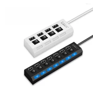 Ou 7 Ports USB 2.0 Hub Long Câble Avec Micro Port De Charge Rapide Transfert De Données Extender Connecteur D'extension Pour PC