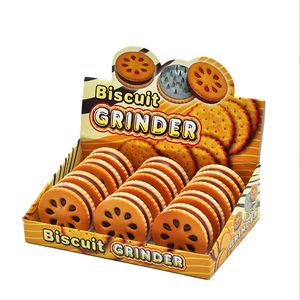 Broyeur en métal à biscuits Orange en forme de 55mm, broyeur à 2 couches de fleurs séchées, herbes, cadeau amusant pour la maison pour hommes
