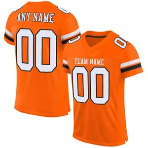 Jersey de fútbol personalizado de poliéster naranja para hombres, camisetas atléticas de manga corta 240312