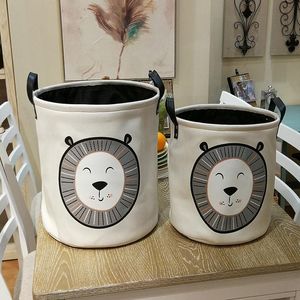 Organisation Cartoon Animal Laundry Panier de linge pliant Organisateur Dirty Organisateur Kids Toy Storage Bucket Barrel Barrel Maison Pouche