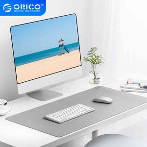 ORICO – grand tapis de souris Double face en cuir PU, pour ordinateur de jeu, de bureau, en liège, Ultra fin, étanche