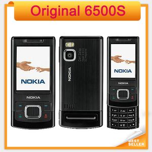 Téléphone portable d'origine Nokia 6500s 3.2MP Appareil photo Bluetooth 6500 Slide Téléphone portable
