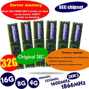 Original 8 Go DDR3 133Hz 1600MHz 1866 MHz 8G 1333 1600 1866 REG ECC Server Memory RAM 16 Go 16G 32 Go 32G X58 X79 2011 4GB 4G 240314