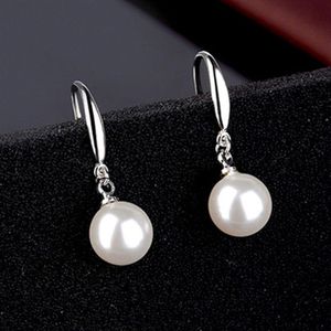 Boucles d'oreilles originales en argent Sterling 925 avec perles pour femmes oorbellen brincos pendientes267V