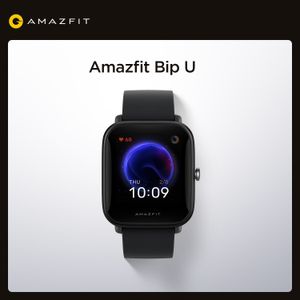 Montre intelligente originale Amazfit Bip U, étanche 5ATM, affichage couleur, suivi de mouvement, pour téléphones Android iOS