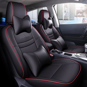 Funda de asiento de coche personalizada Original para Nissan Qashqai 2008-2015 años asiento delantero/asiento trasero 5 colores cojín protector de cuero