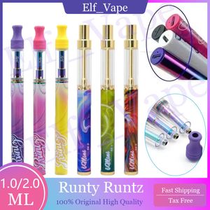 Runty Runtz 1.0 ml 2,0 ml VAPES VAPES VAPE VAPE VAPE CARTRIE RECHARGABLE CARTRIDE AVEC LA CARTRIE MAGNÉTIQUE EMBORD