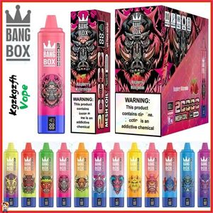 Bangbox 20000 Puffs desechables Vape Pen 0% 2% 3% 5% E CIRDOS CON DIGITAL SMAND SMARH MEESH BOBINA RECARGABLE PAPER 20K VAPER