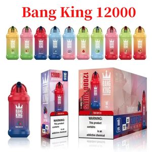 Original Bang King 12000 Puff E Cigarette Type-C 650mAH Batterie rechargeable 23ml Pod pré-rempli 0%2%3%5% niveau Puffs 12k 20 Saveurs VS bang box 9000 12000 15000 18000