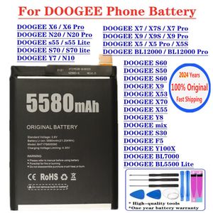 Batterie d'origine pour Doogee S30 S50 S60 X55 MIX Y8 F5 BL7000 Y7 N10 N20 BL12000 PRO BL5500 S55 S70 Lite X7S X9S X5 X6 X7 X9 Pro