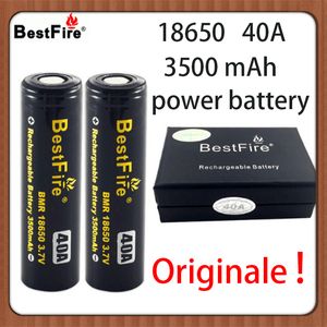 Original BestFire Nuevo BMR 18650 Batería de litio Batería recargable Real 3500mAh 40A 3.7V Batería de alimentación con código antifalsificación