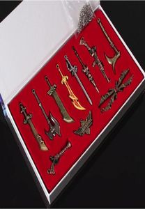 Box Original League of Legends LOL 11 Collector039s Edition Boîte LOL Personnages Armes Toychain Toy Pendentif For Car Key Bag H1658972