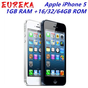 Apple iPhone 5 Dual Core 8MP WCDMA 16GB/32G/64GB ROM 1GB RAM IOS 7 4.0``Smartphone débloqué en usine d'origine