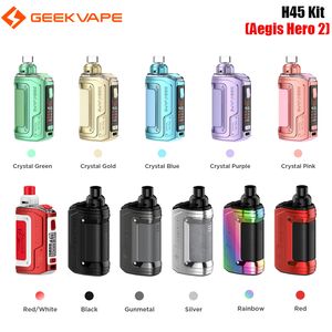 Geekvape – Kit Original H45 Aegis Hero 2, 45W, batterie 1400mAh, cartouche de dosette de 4ml, bobine B, 0,45 ohm, 0,6 ohm, vaporisateur de cigarette électronique